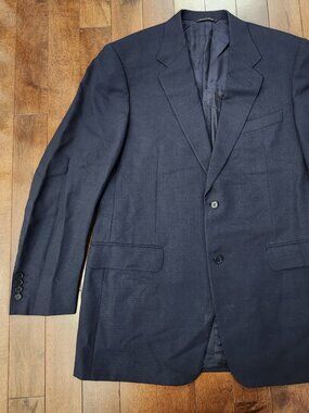 Canali men's navy blue wool blazer in size 54 / 44L